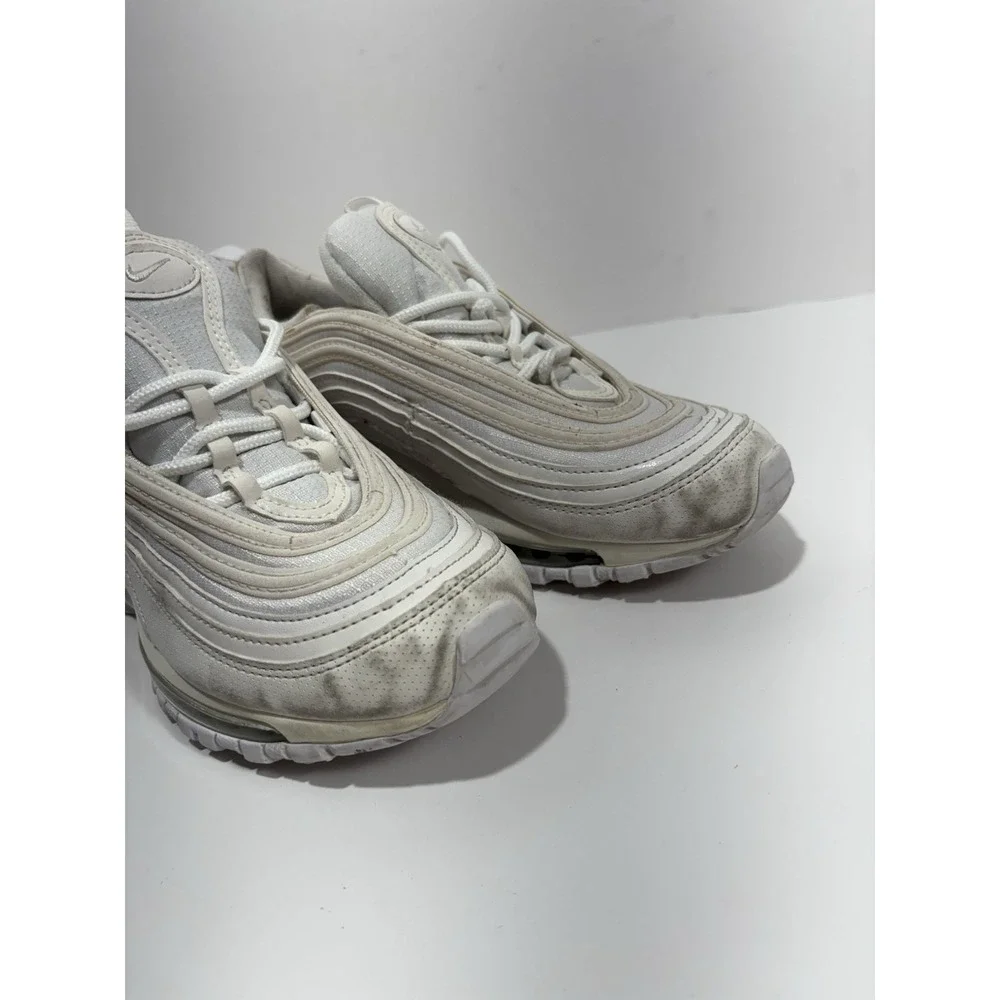 Nike Air Max 97 (GS) Big Kids' 4 Y Shoes White-Metallic Silver‎ 921522-104 Shoes
